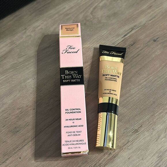 TOO FACED -Born This Way Soft Matte Foundation- Shade Natural Beige -new in box - Picture 1 of 2
